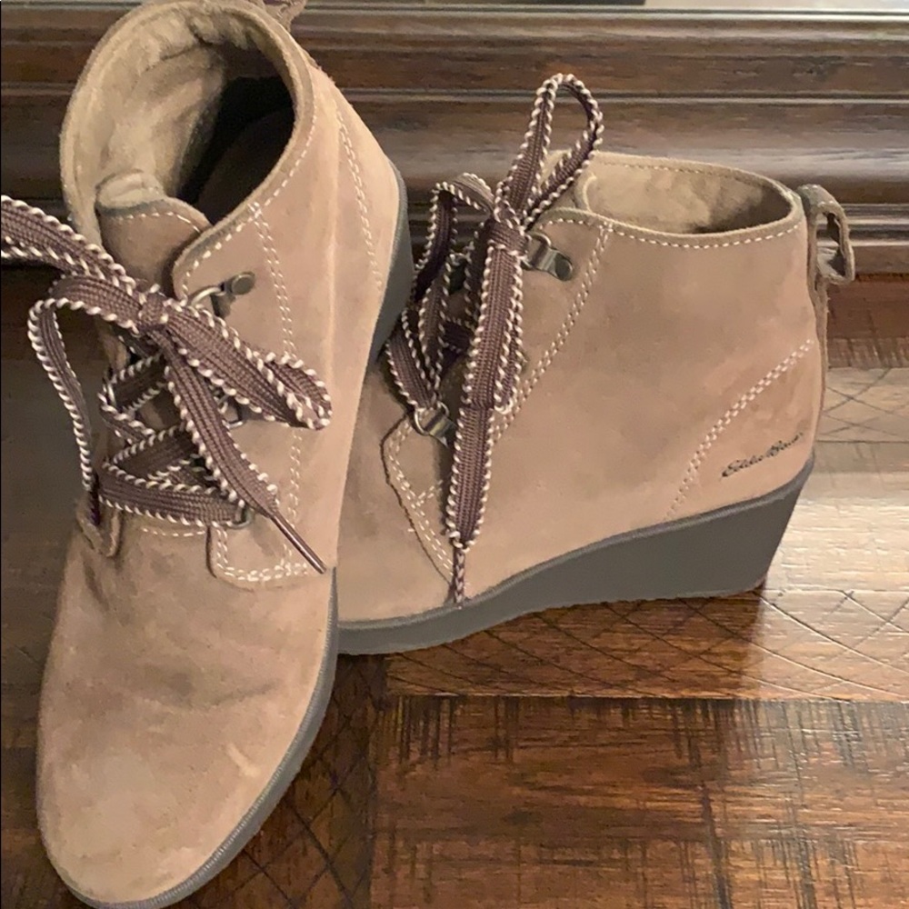 Eddie Bauer wedge booties